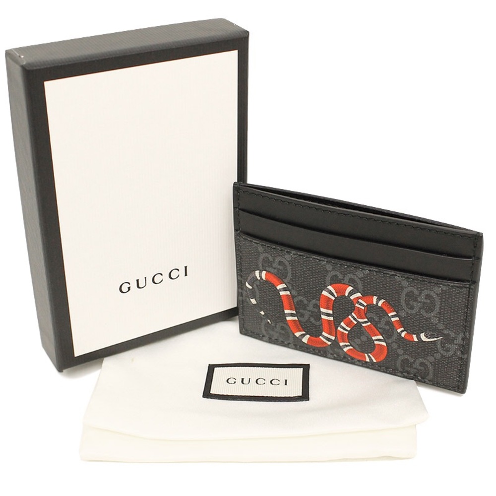 GUCCI kingsnake cardholder supreme GG